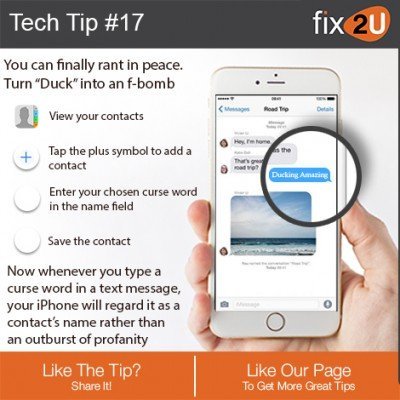 iPhone Tech Tip #17 - Fix the "Ducking" issue. Brought to by fix2U - Australia Largest On-site Device Repair Service. iPhone Repair That Comes To You.