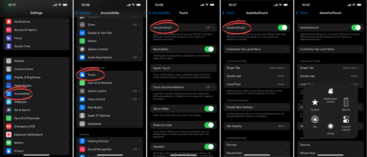 How to set up AssistiveTouch