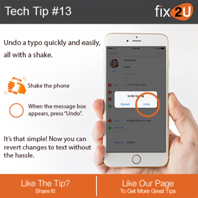fix a typo on your iphone